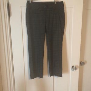 Anthropologie Plaid Trousers- cropped